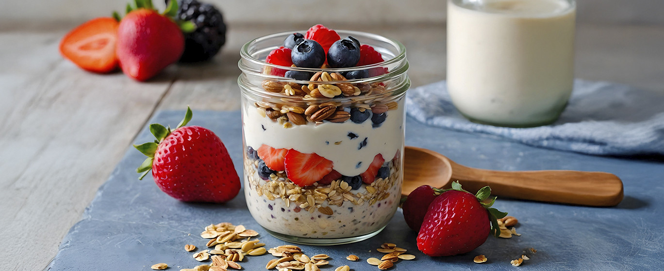 2 recetas de avena preparada en la noche para facilitar tus entrenamientos